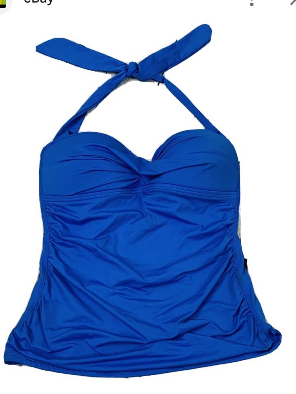 Tommy Bahama Royal Blue Halter Swim Top